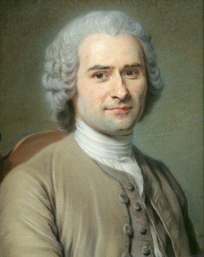 Porträt von Jean Jacques Rousseau von Maurice Quentin de La Tour